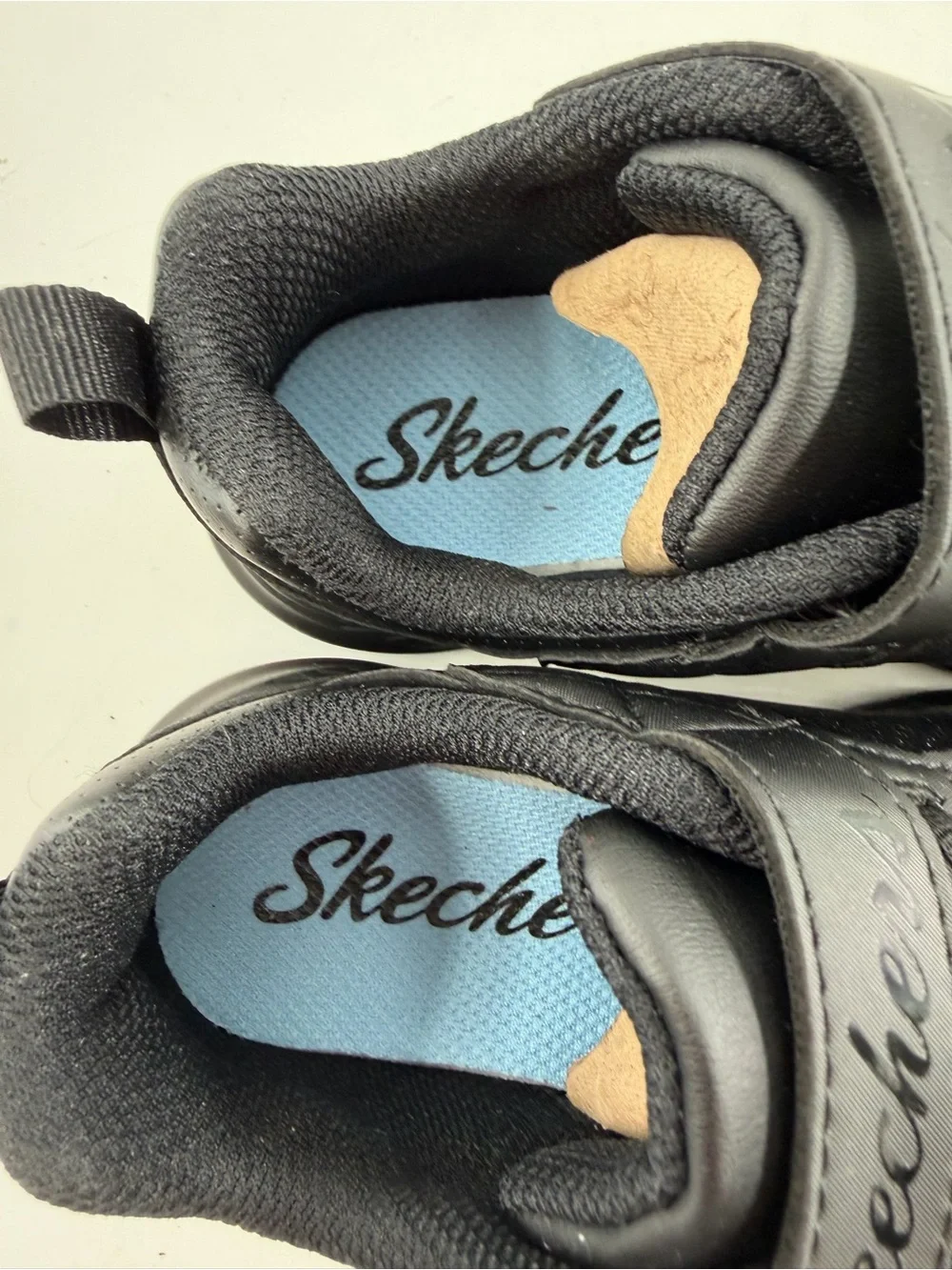 Skechers Kids' Black Athletic Sneakers -SZ 11.5- - Easy Hook & Loop Closure